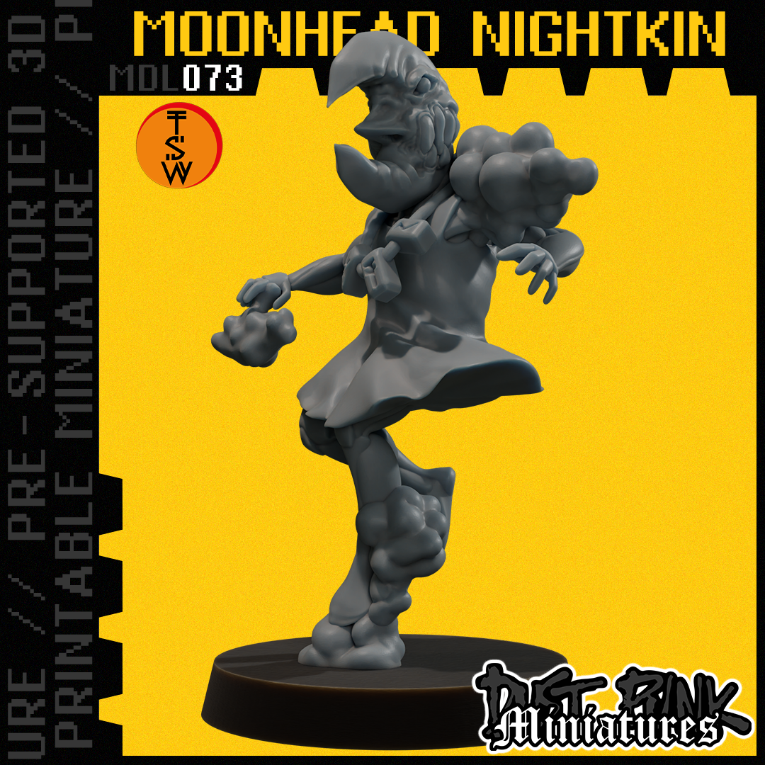 MDL073 MOONHEAD NIGHTKIN [PRE-SUPPORTED]
